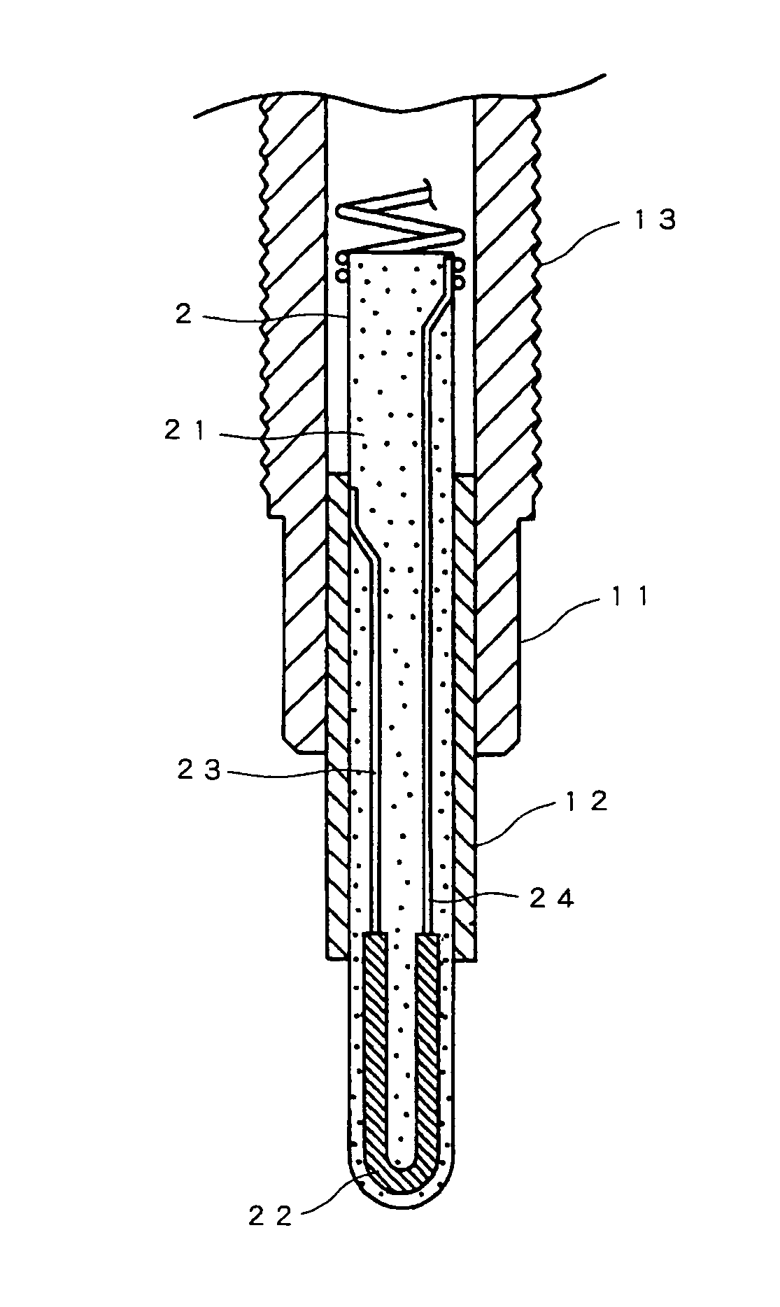 Ceramic heater and glow plug having the same