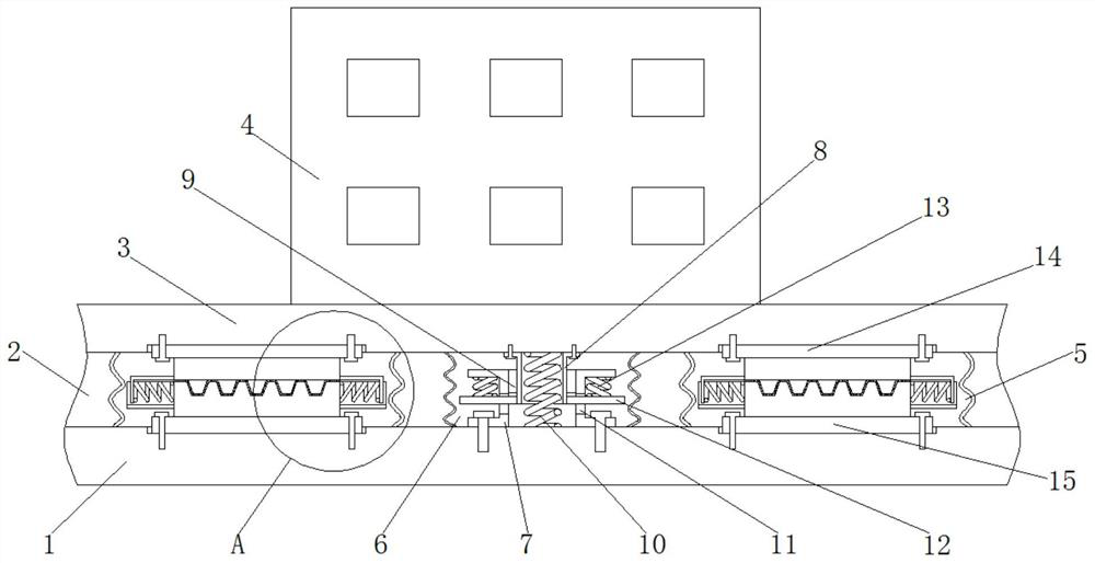 Fabricated building plane anti-seismic structure