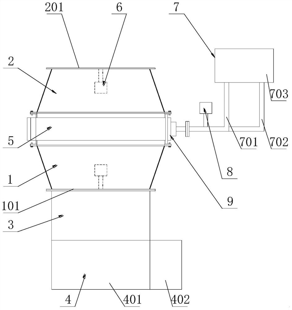 Experimental device and experimental method for testing heat exchange amount of cooler core body