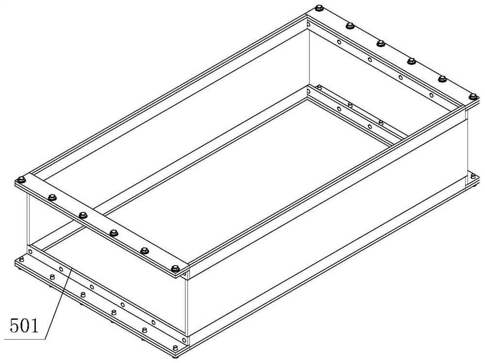 Experimental device and experimental method for testing heat exchange amount of cooler core body