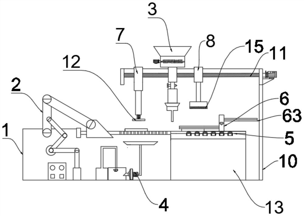 Gluing and sealing equipment for multi-layer splicing position of plywood