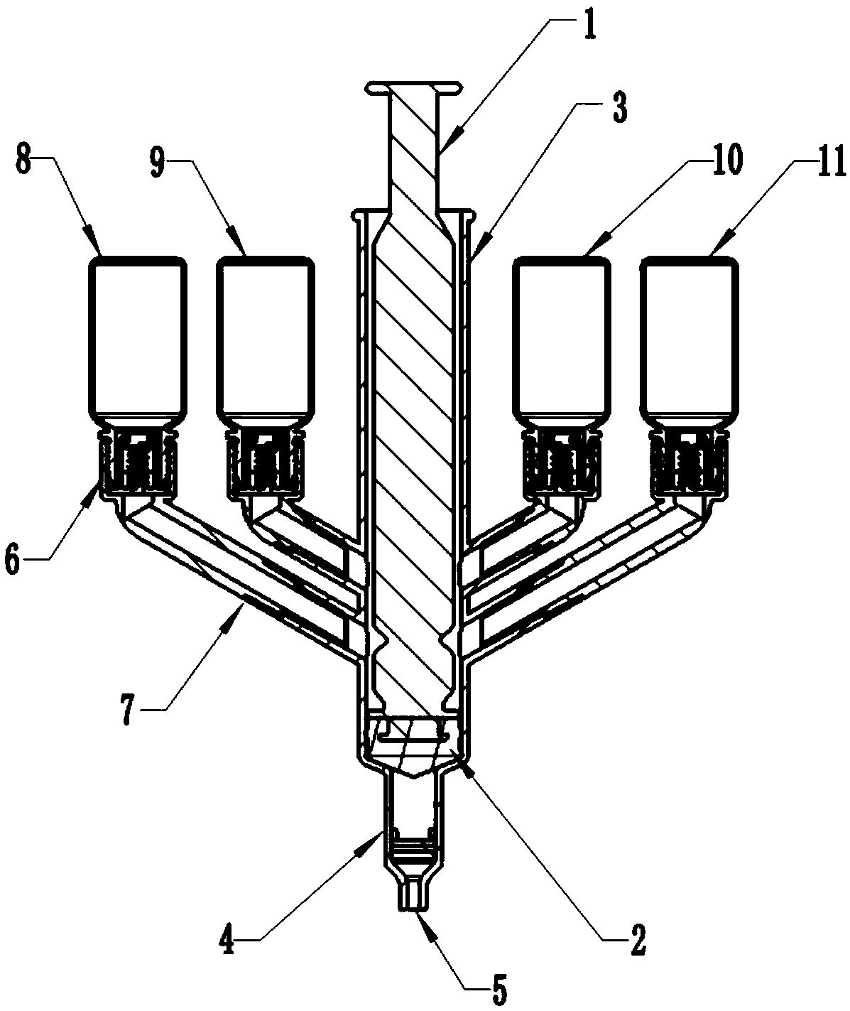 Nucleic acid field rapid-extraction tube and use method thereof