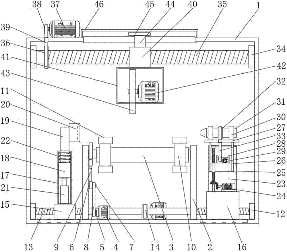 Polishing machining equipment for gear shaft in automobile transmission