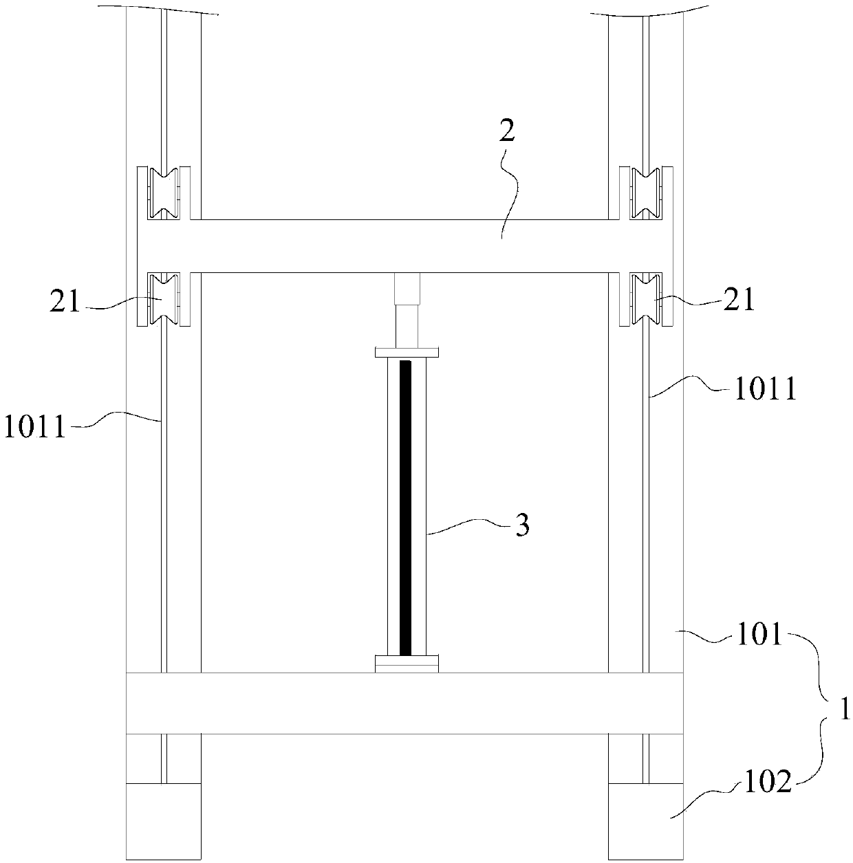 Servo loading device for large deformation wing static test