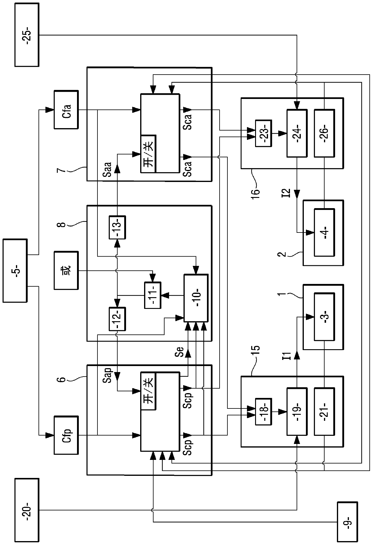 Architecture of an aircraft braking system