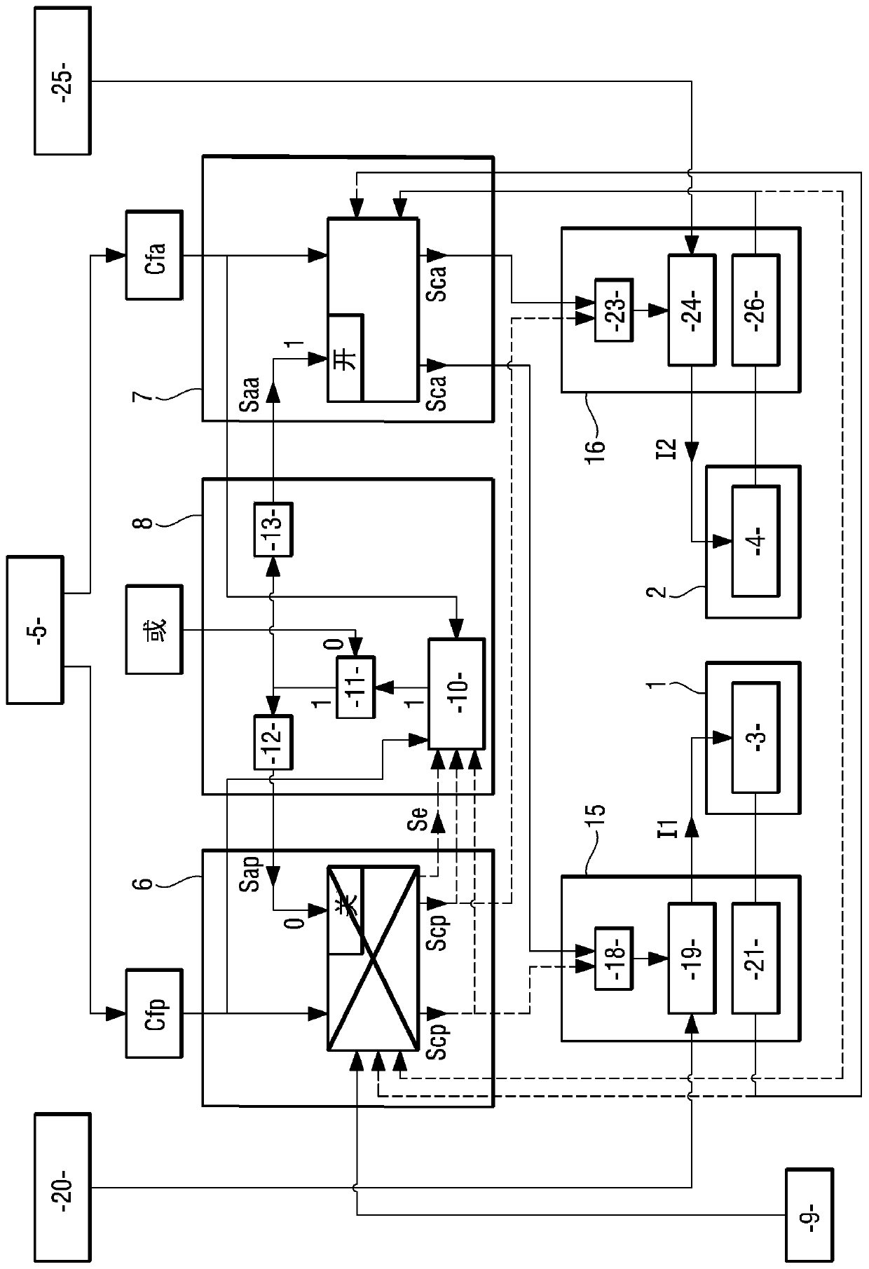 Architecture of an aircraft braking system