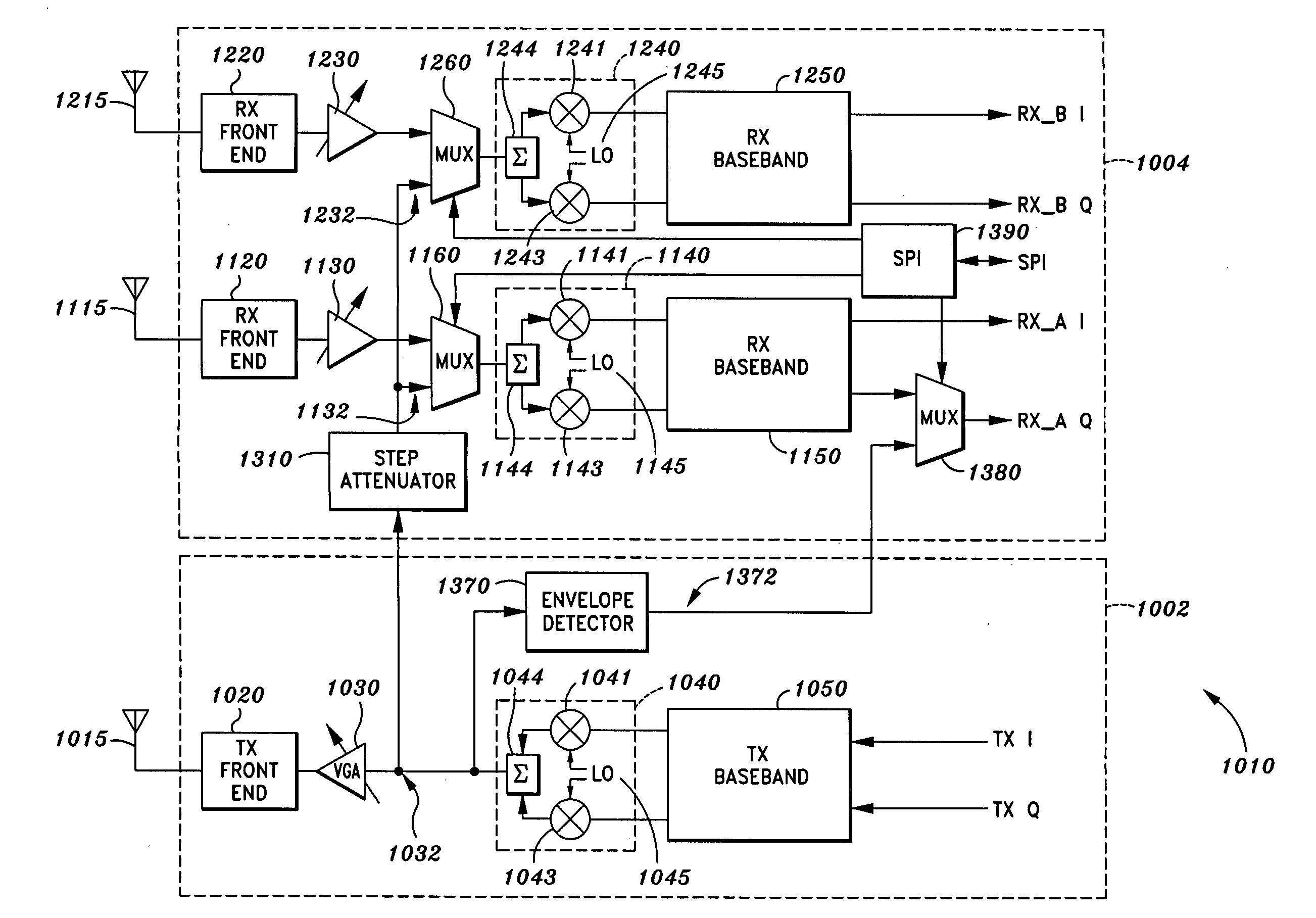 Apparatus and method for calibration of gain and/or phase imbalance and/or DC offset in a communication system