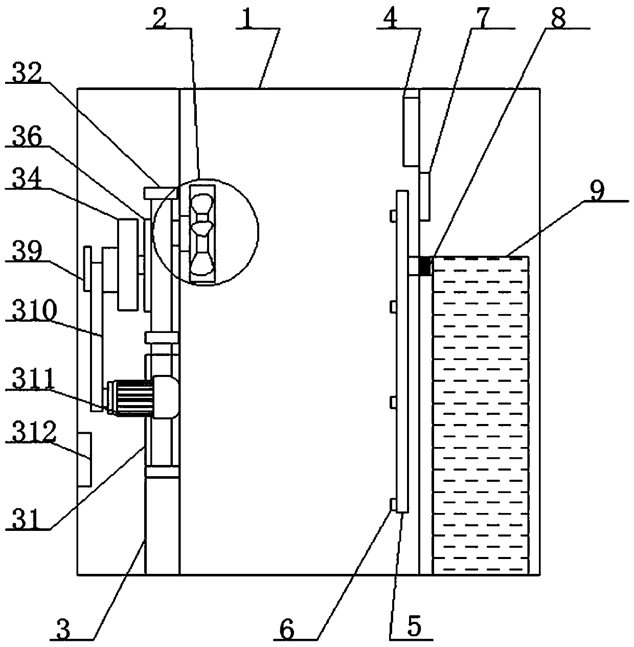 Power cabinet with good heat dissipation effect and high safety