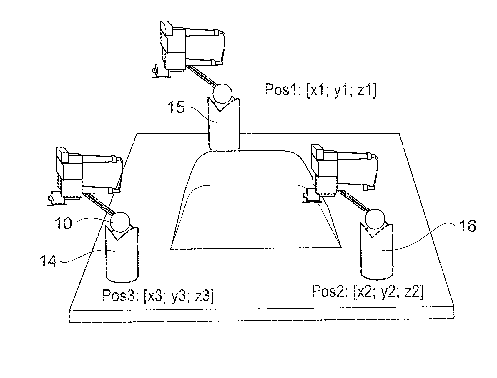 Method and system for determining the relation between a robot coordinate system and a local coordinate system located in the working range of the robot