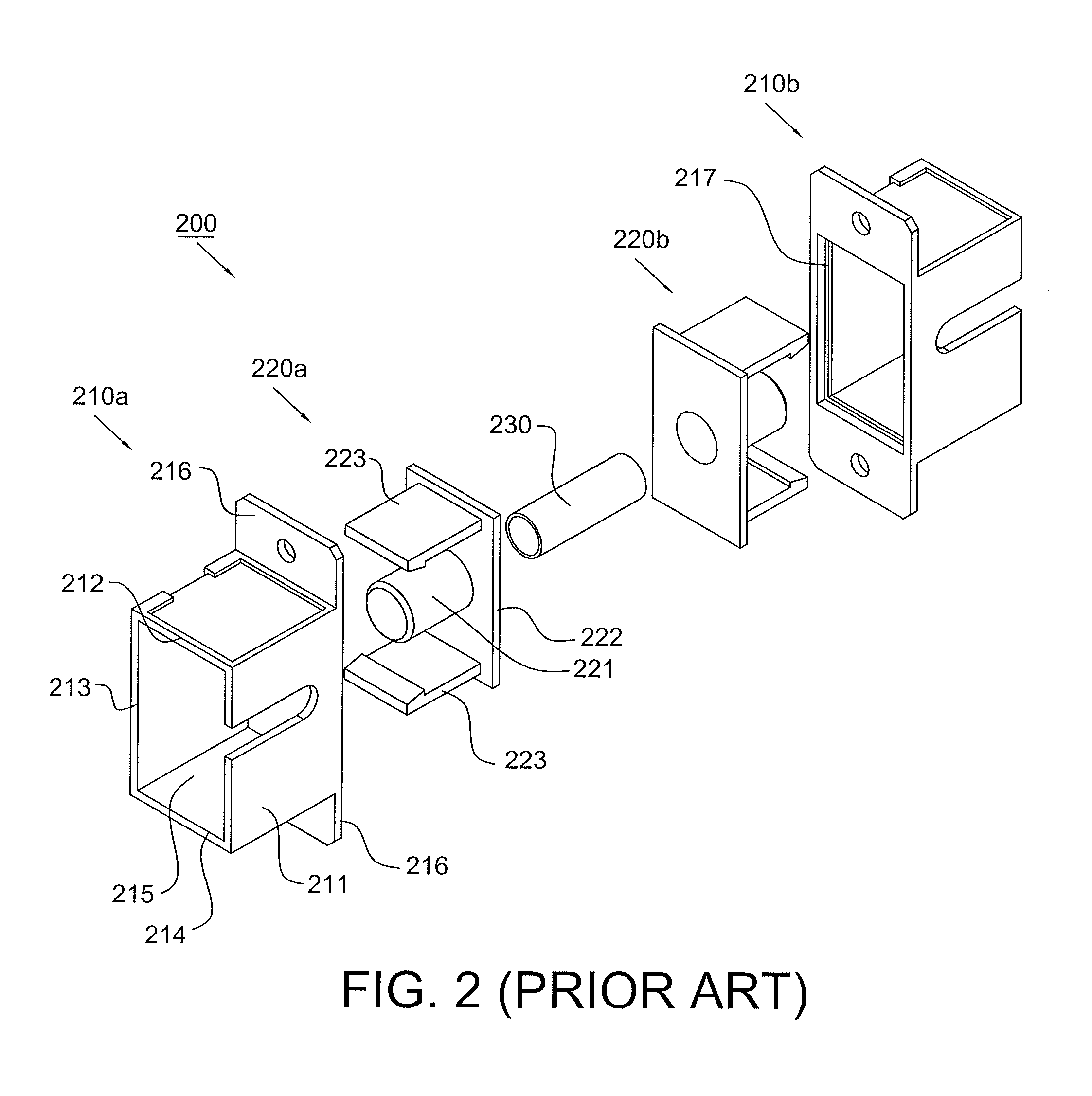 One-piece optical fiber adapter