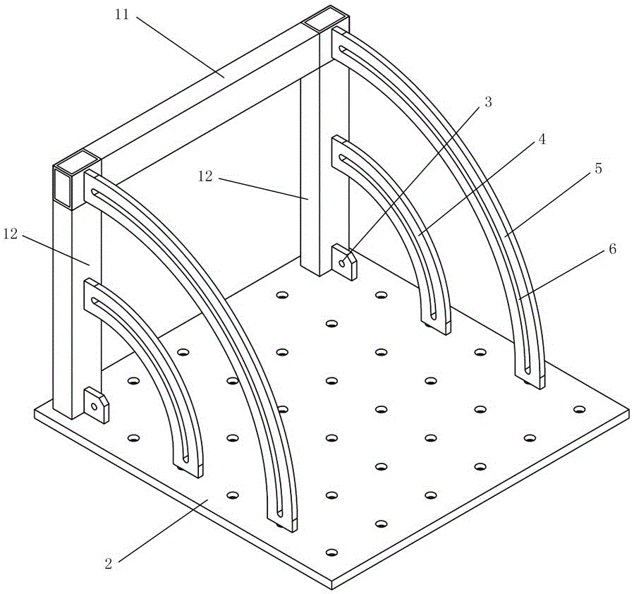 Clamp for display vibration test and installation method for same