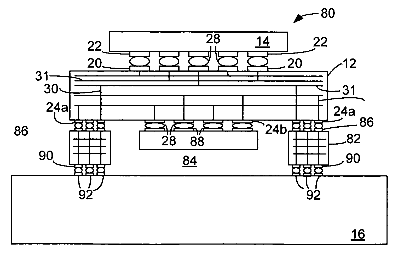 Methods for assembling a stack package for high density integrated circuits