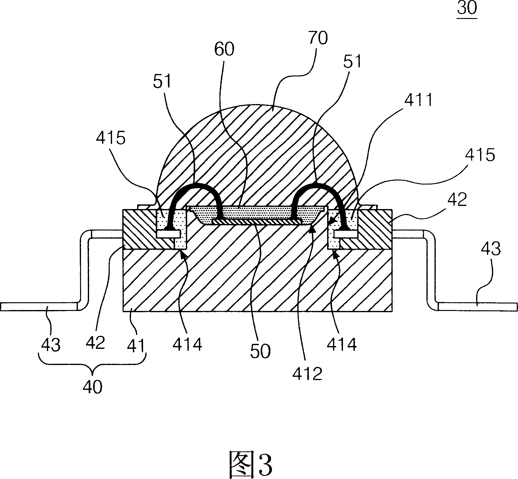 Manufacture method for diode light-emitting device and its structure