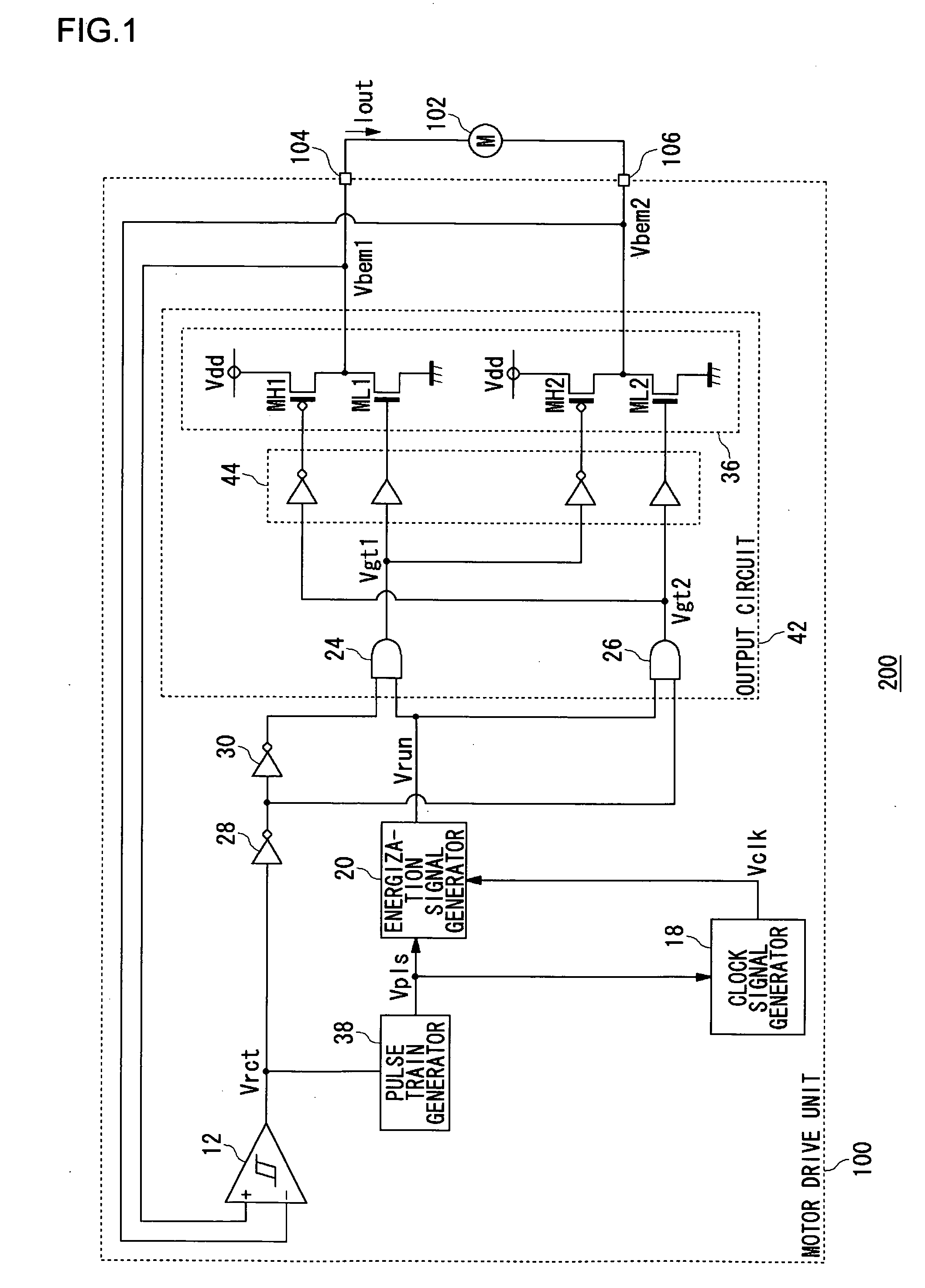 Motor drive unit