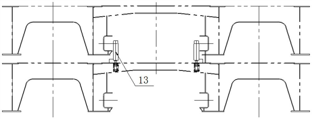 Slideway guide mechanism for bridge span of emergency mechanical bridge