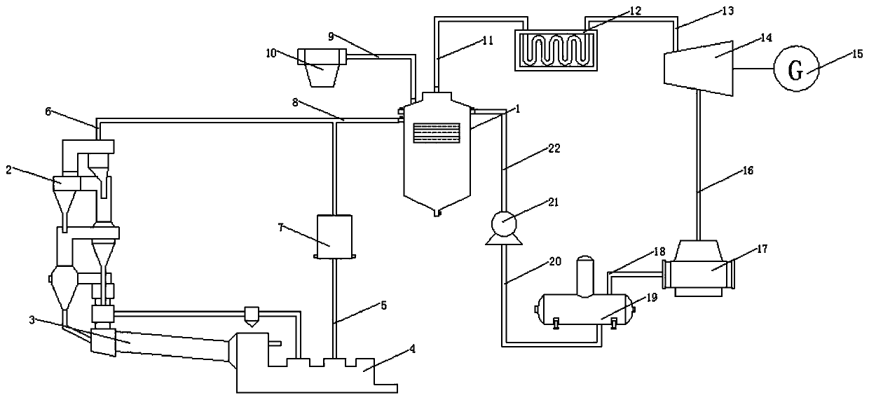 A pure low temperature waste heat generator for cement cellar