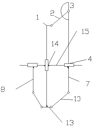 Tool for measuring angle of tapered hole at bottom of deep groove cavity