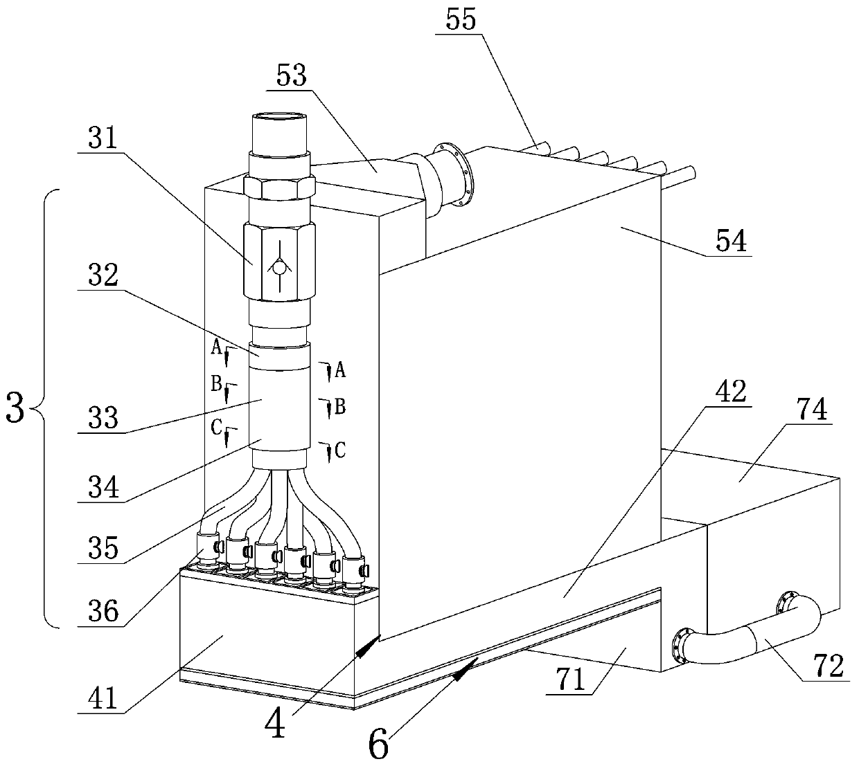 Power grid transformer oil safety detection equipment