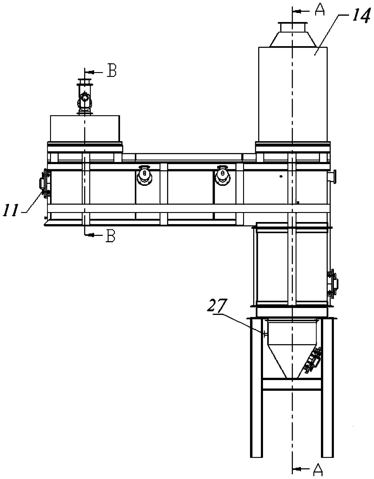 A method for recycling foundry waste sand based on compound roasting equipment