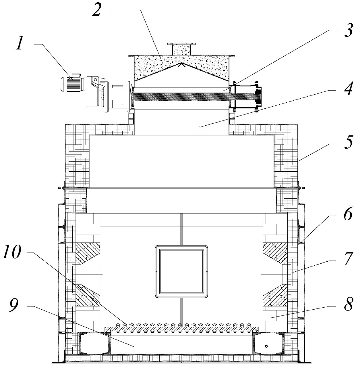 A method for recycling foundry waste sand based on compound roasting equipment