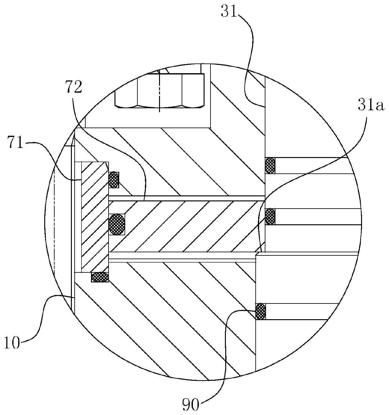 Elastic forced sealing conical cock type pulverized coal feeding reversing valve