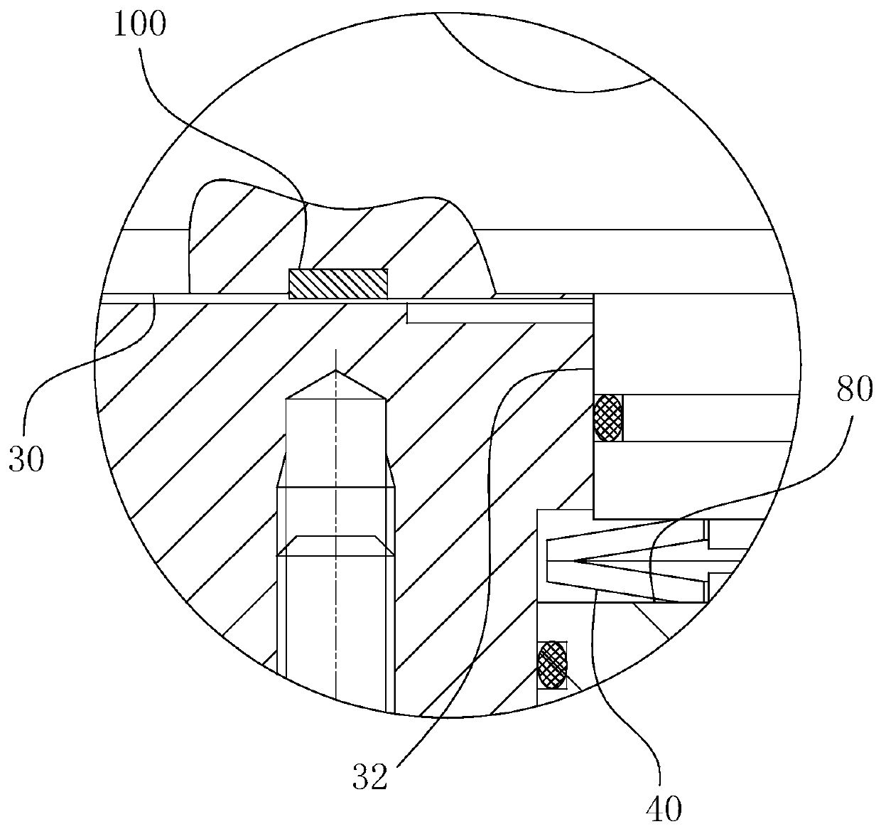 Elastic forced sealing conical cock type pulverized coal feeding reversing valve