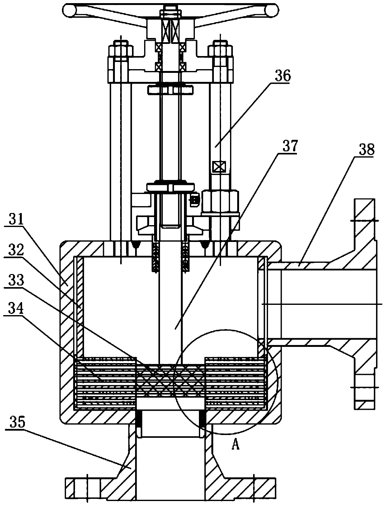 Axial multi-stage pressure reduction sleeve and multi-stage pressure reduction valve containing same