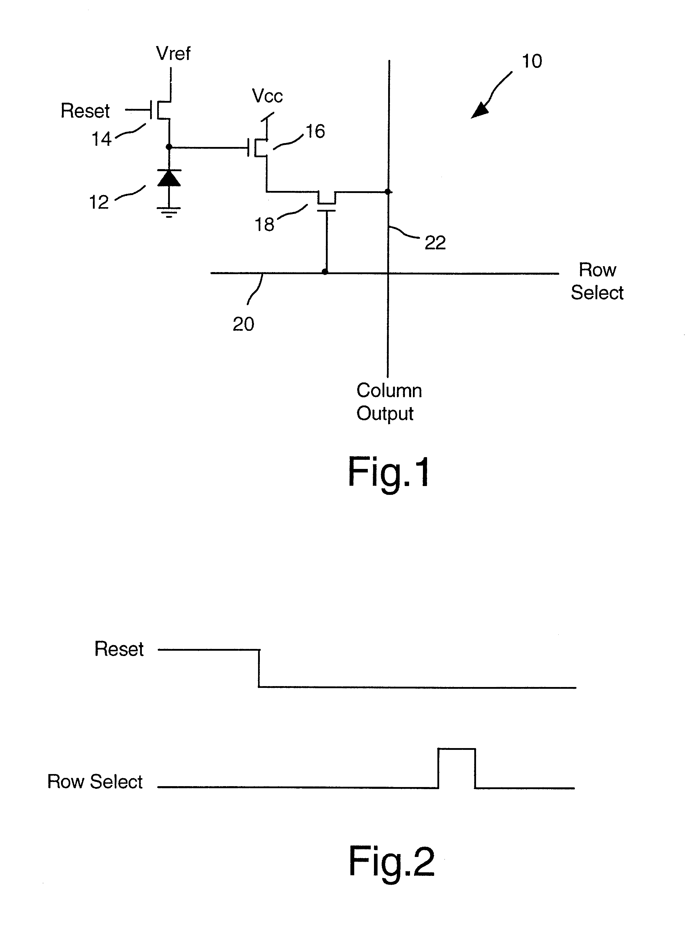 Active pixel sensor with bootstrap amplification and reduced leakage during readout