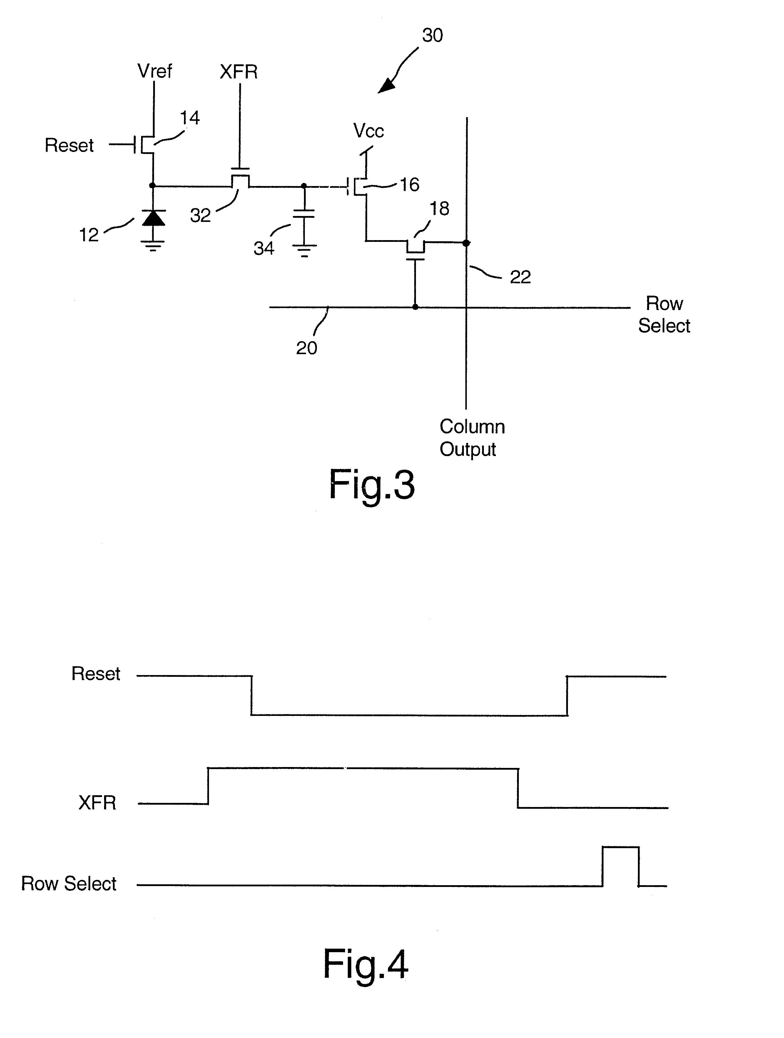 Active pixel sensor with bootstrap amplification and reduced leakage during readout