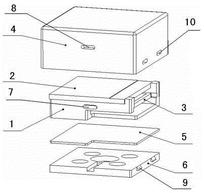 Mounting and protecting structure for organic light emitting diode (OLED) screen of signal lamp