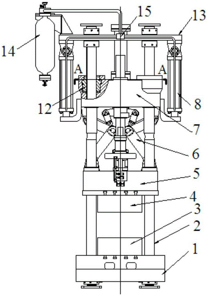 Auxiliary Mold Adjustment System and Mold Adjustment Method for Vertical Squeeze Casting Machine