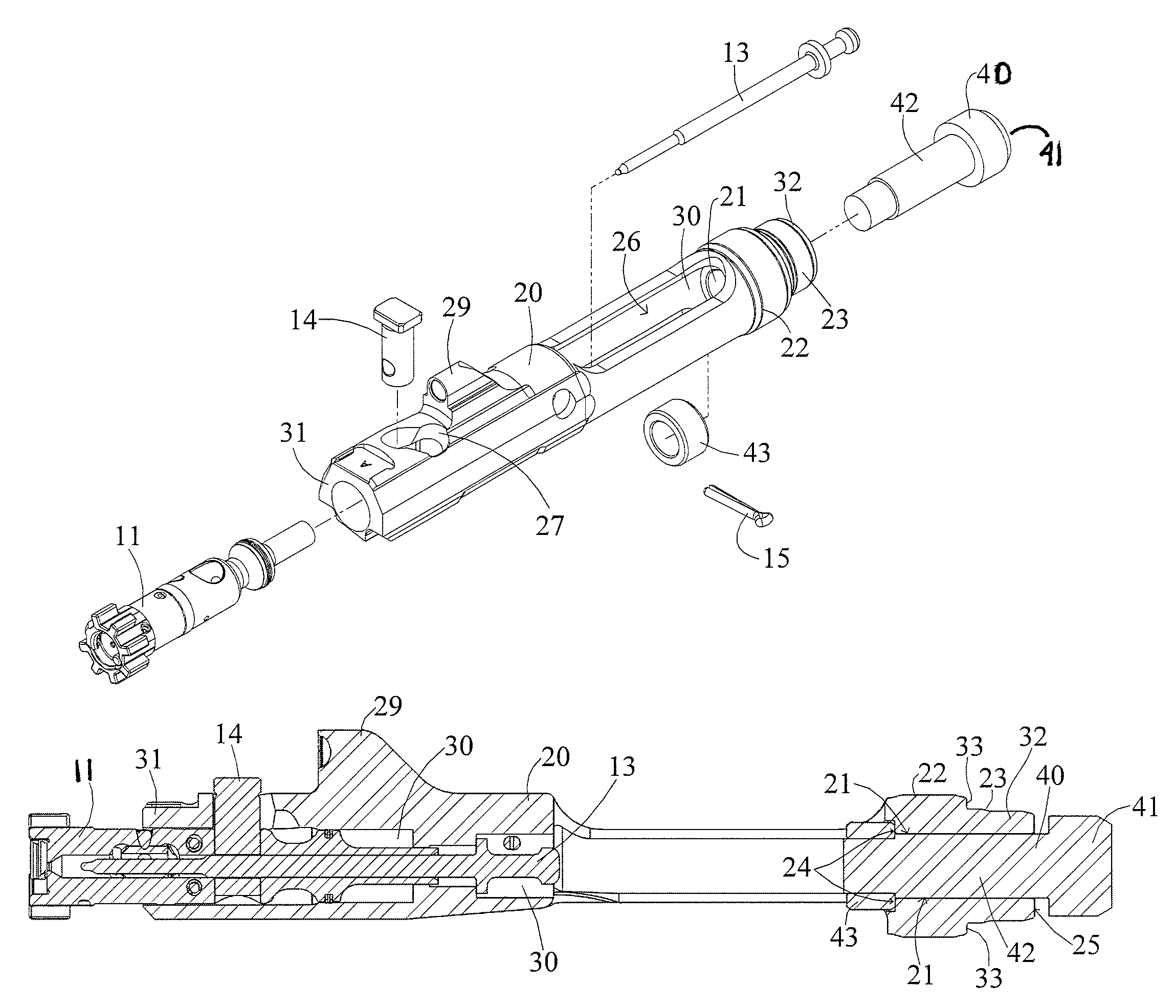 Firearm buffer system and buttstock assembly