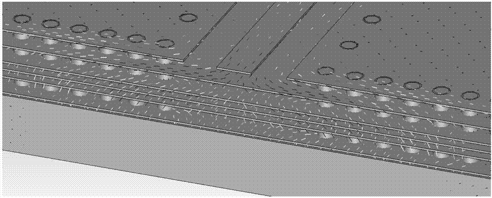 Method of realizing grounding circuit to improve matching characteristics of microwave multi-layer board