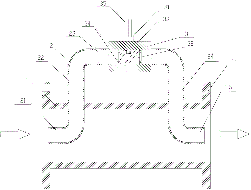 Hall-effect large-diameter pipeline flowmeter