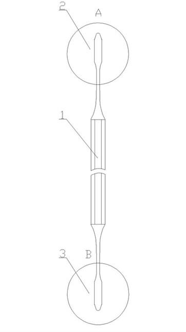 Lower anterior tooth resin filler