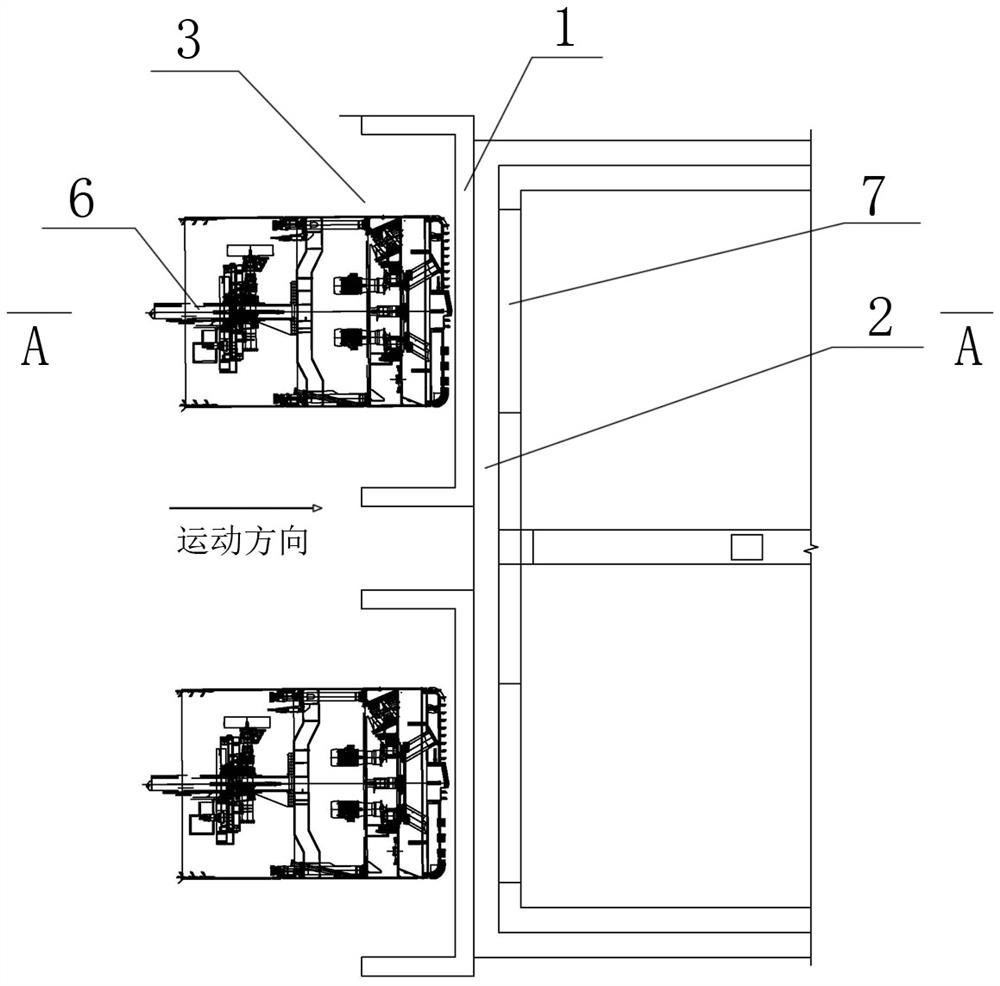 Shield receiving end reinforcing structure, reinforcing method and shield receiving method