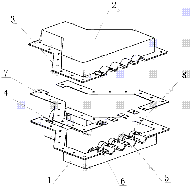 OPLC (Optical Power Line Communication) terminal stripping and fixing seal device and process thereof