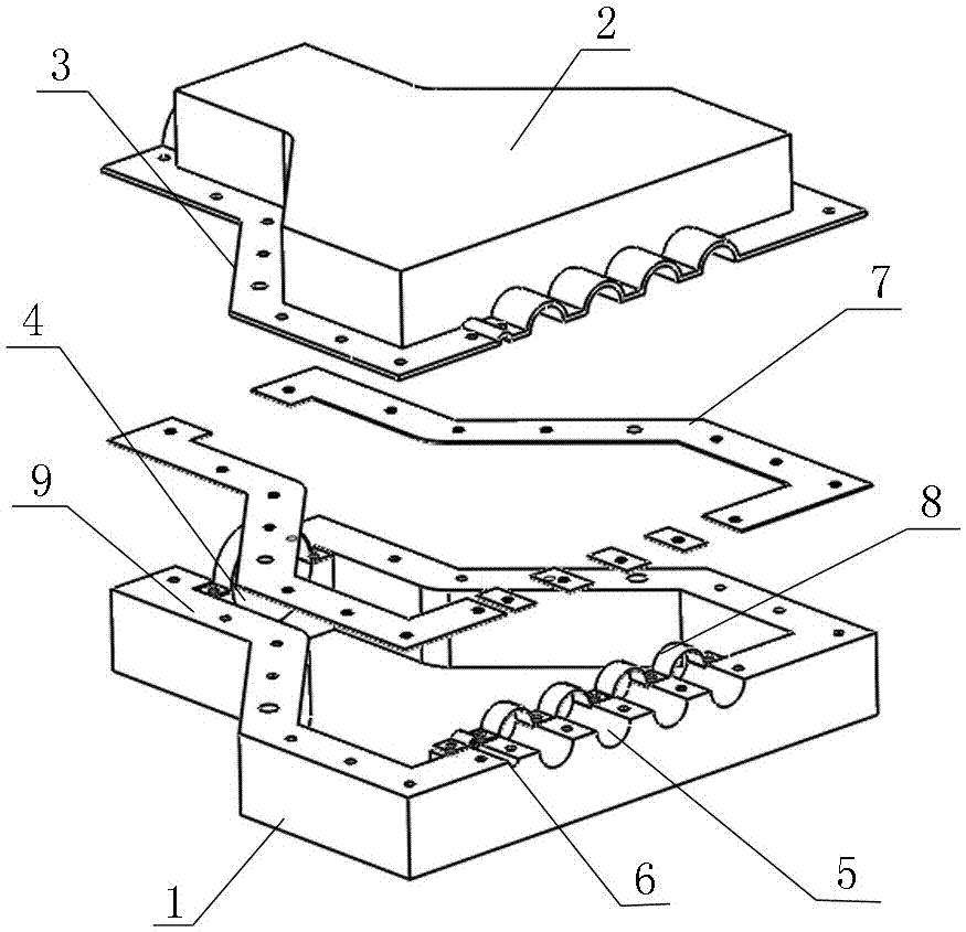 OPLC (Optical Power Line Communication) terminal stripping and fixing seal device and process thereof