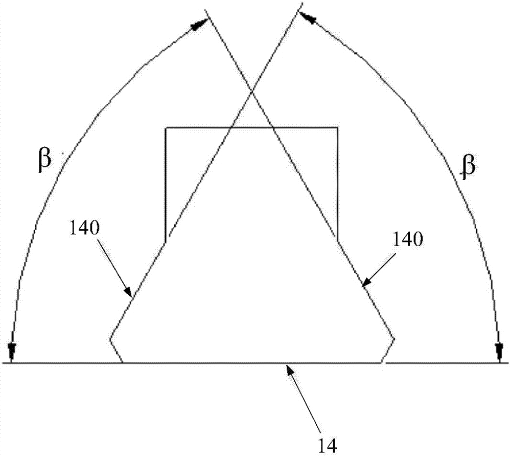 Device and method for measuring angle of tenon pressure surface of dovetail blade