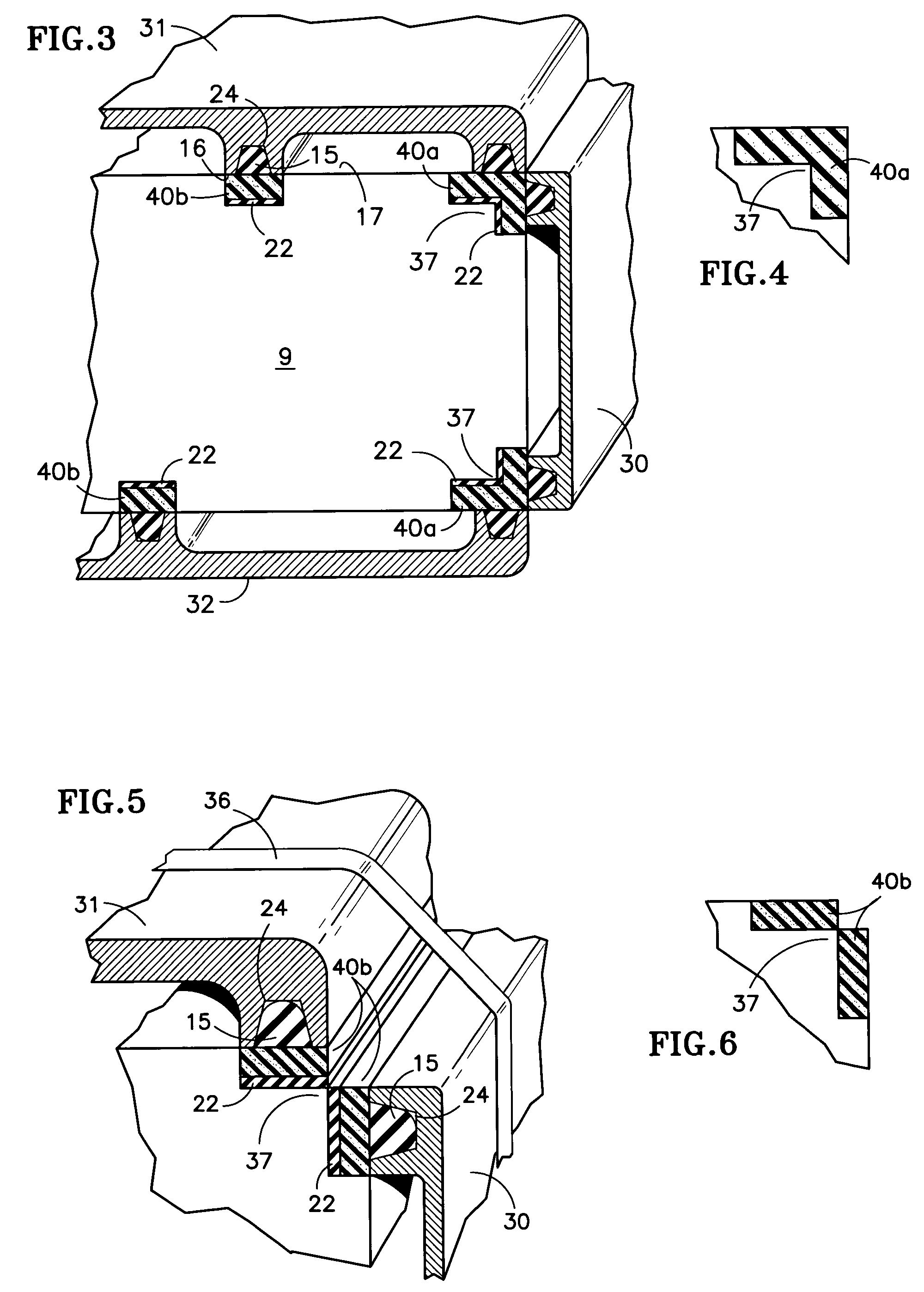 Fuel cell manifold seal with rigid inner layer