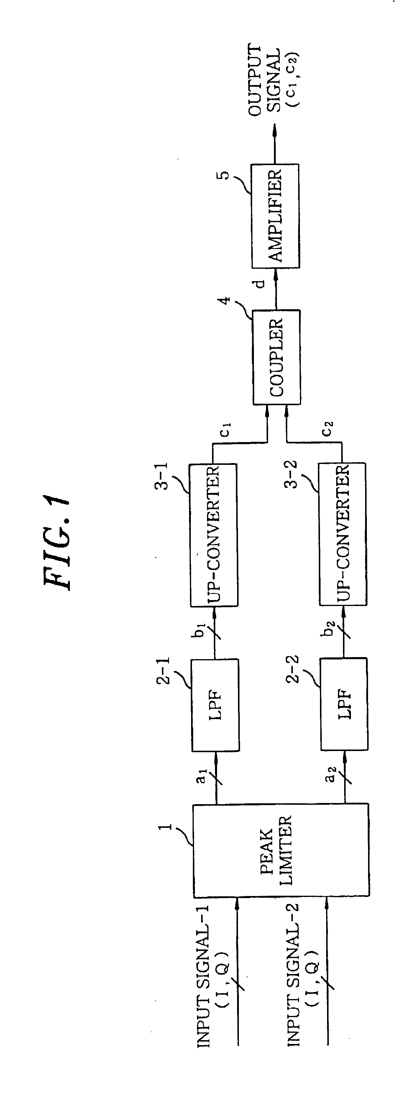 Peak limiter and multi-carrier amplification apparatus