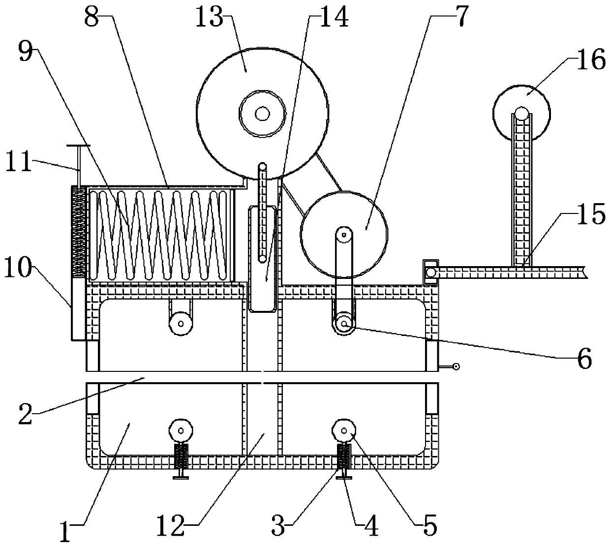 Paving device for special film of intelligent agricultural industrial solar greenhouse