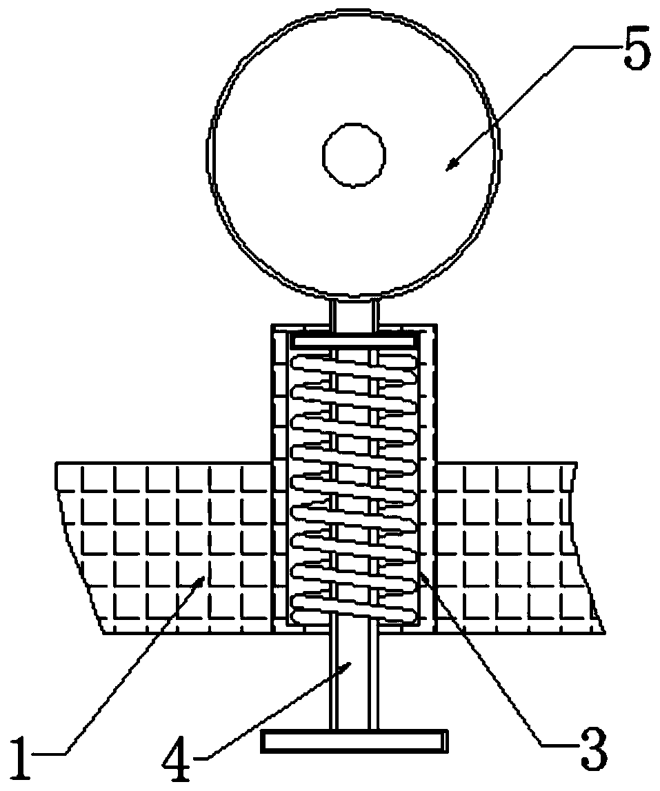 Paving device for special film of intelligent agricultural industrial solar greenhouse