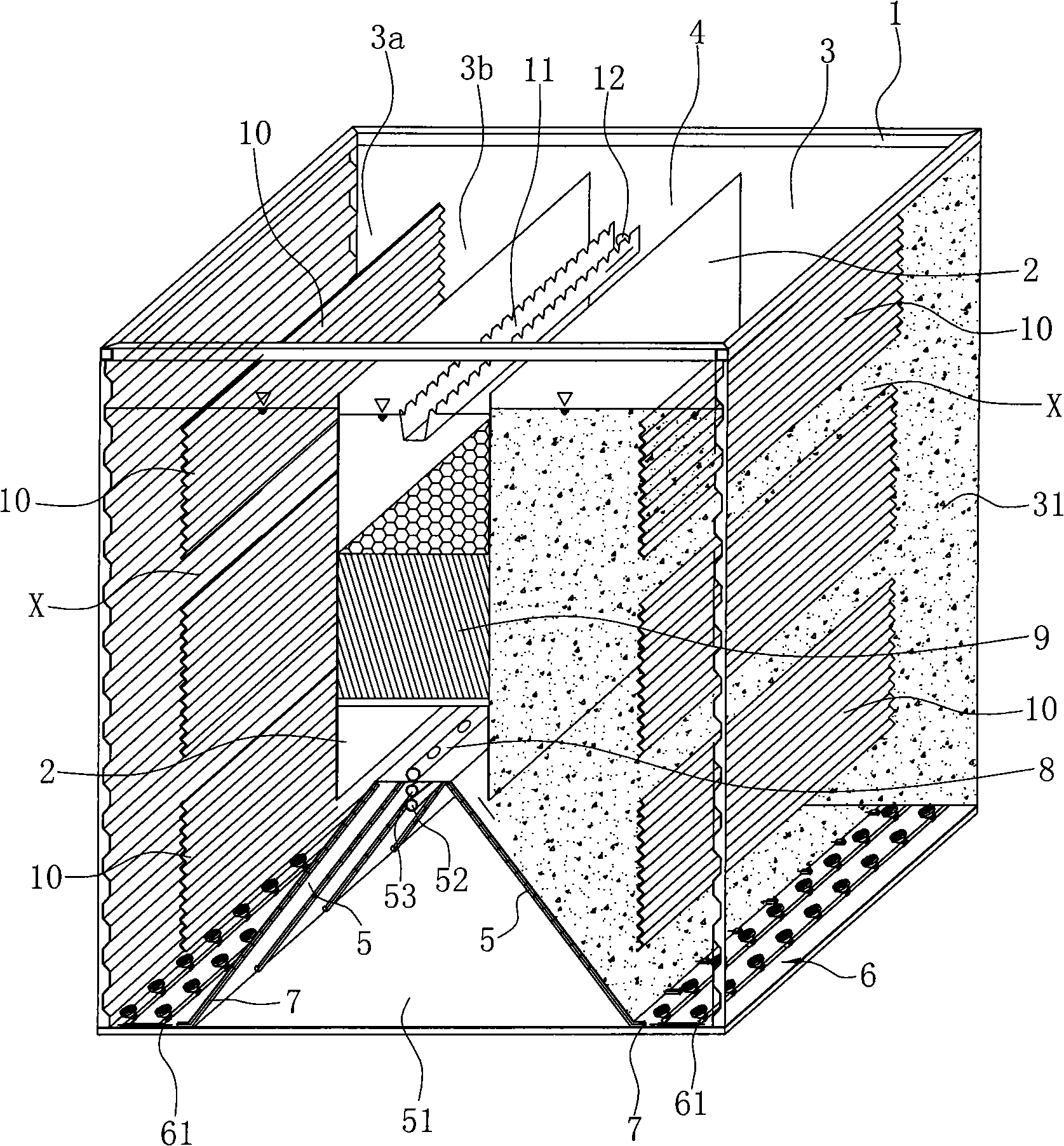 Inner loop liquefaction biological reaction apparatus for wastewater treatment