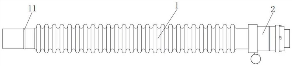 Stainless steel corrugated connecting pipe of air conditioner