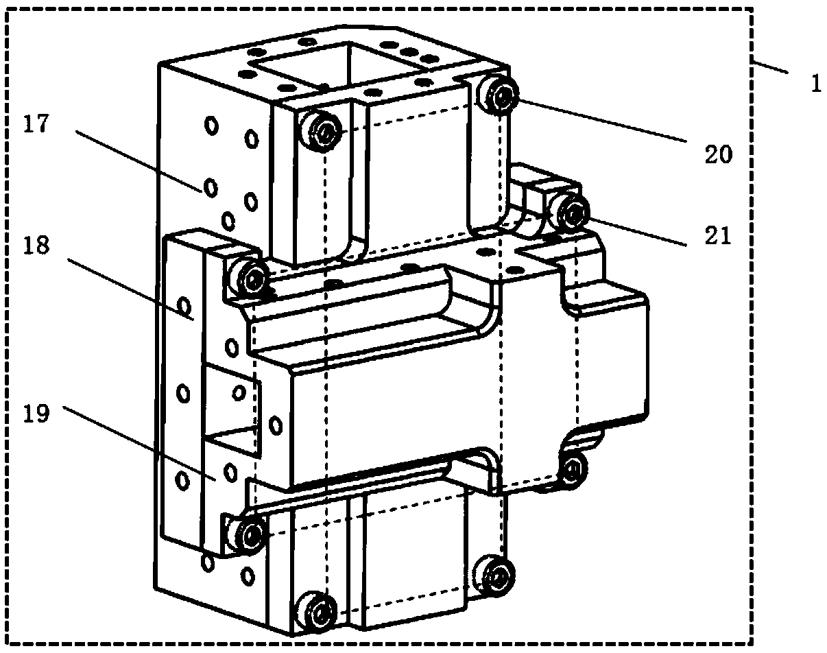 Cantilever type linear motion reference device based on double-layer air suspension