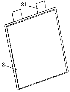 Device for cooling battery mould by using flat heat pipes