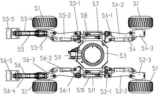 A multifunctional all-terrain walking hydraulic excavator