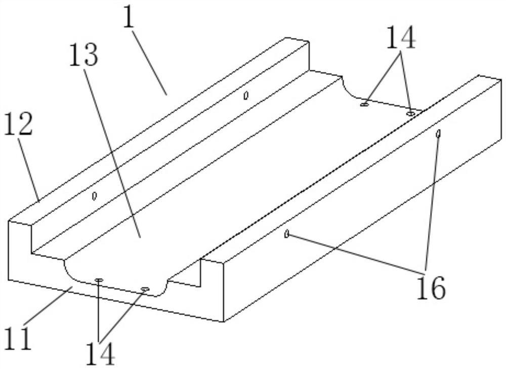 A kind of high strength-to-weight ratio C-shaped wooden structural material pressing mold and method