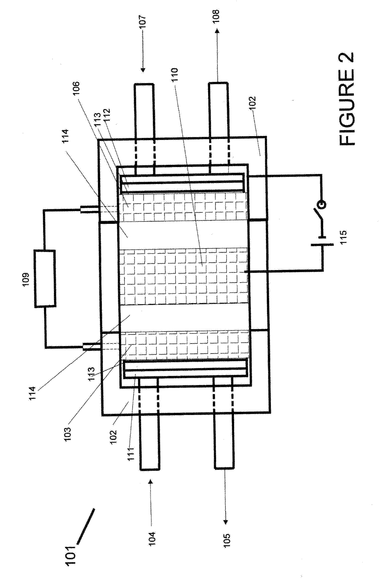 Electrolyteless fuel cell system